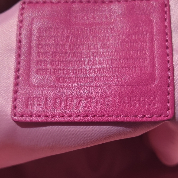 Coach Pink and Tan Shoulder Bag - Picture 11 of 15